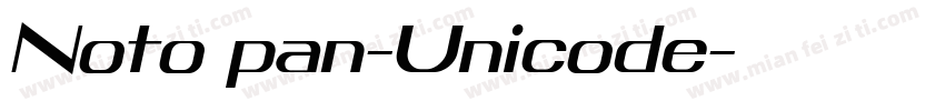 Noto pan-Unicode字体转换